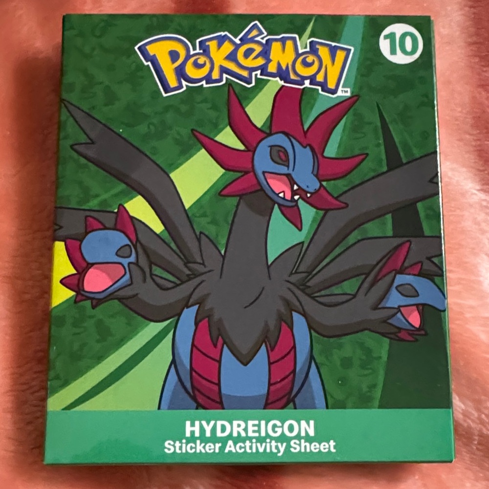 Hydreigon Sticker Activity Sheet